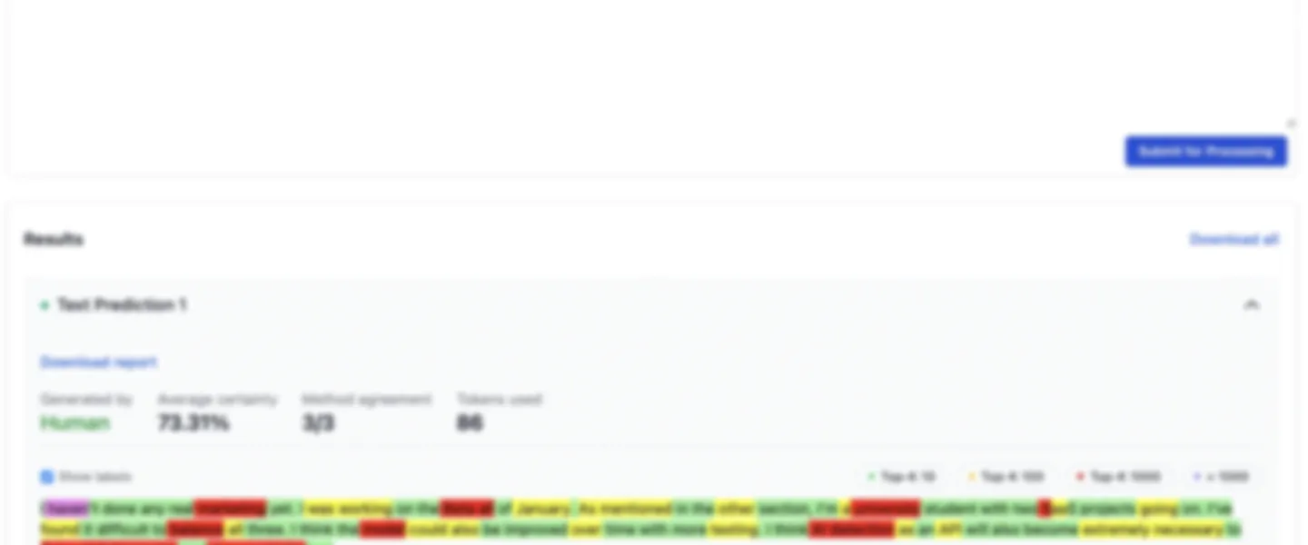 AI Writing Detector Tool