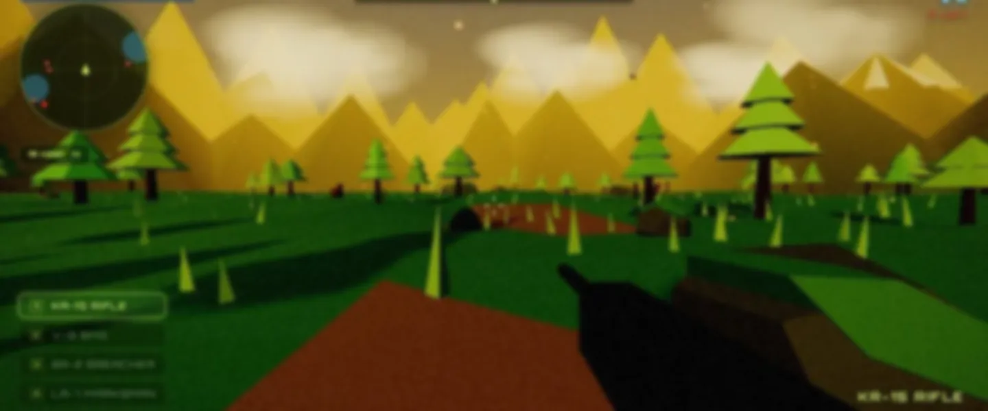 Screenshot of Complete Browser-Based Low-Poly Wave Shooter Game