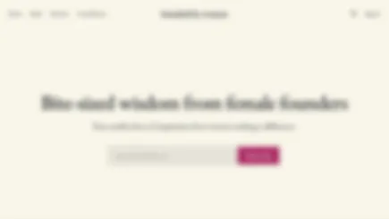 Women's Founder Newsletter