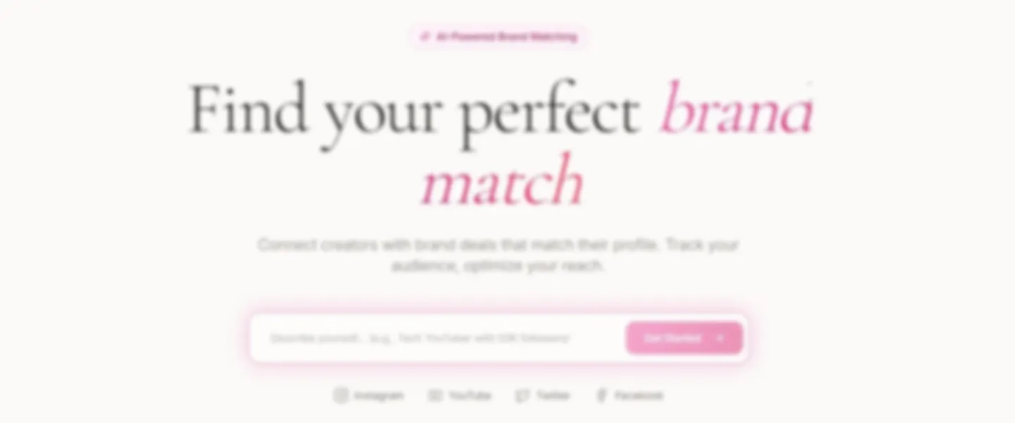 Sponsor Finder Tool for Creators