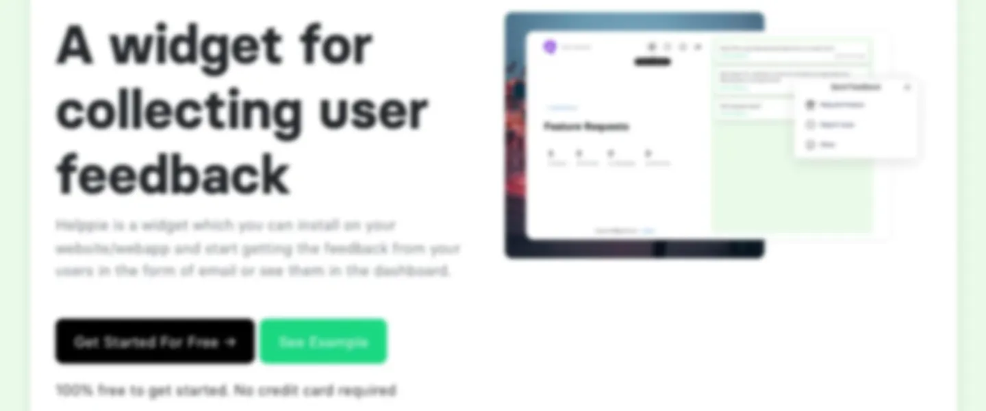 Screenshot of Website Feedback Collection Widget with Video & Text Support