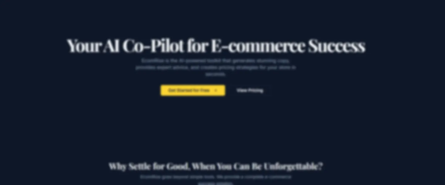 AI E-Commerce SaaS Suite with 8 Tools