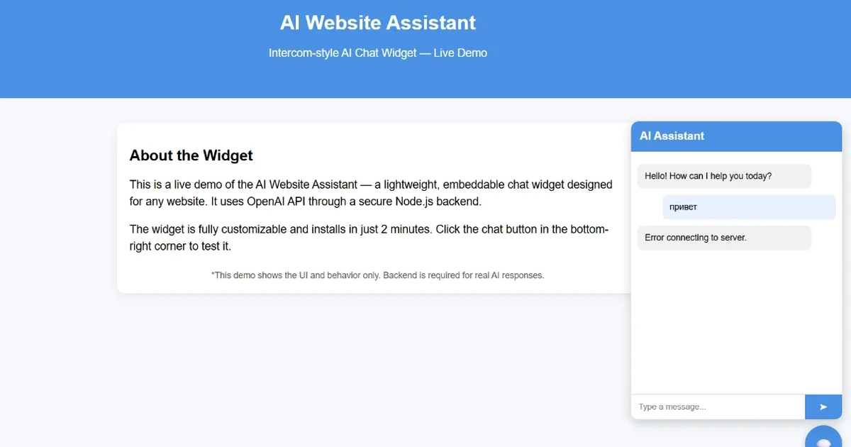 Creating Html Widget Ai Self-Hosted Ai Website Chat Widget for Sale | Indiemaker