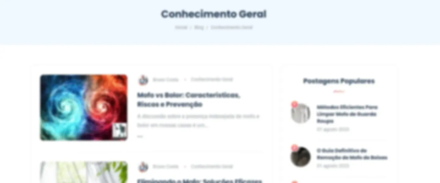 Home Care and Cleaning Tips Content Website for Portuguese Audience