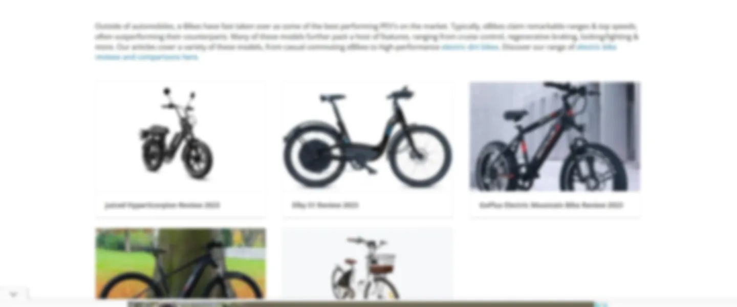 Personal Electric Vehicles Portal