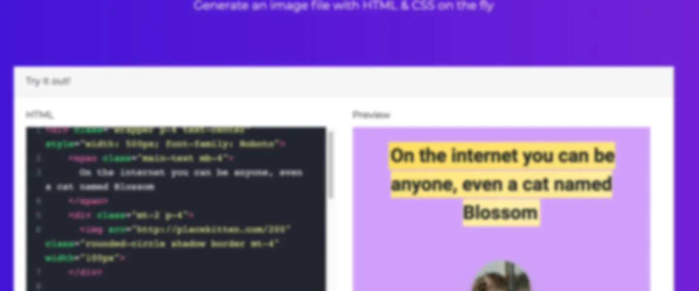Developer Utility: Create Image Files from HTML and CSS