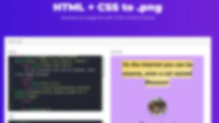 Developer Utility: Create Image Files From Html And Css