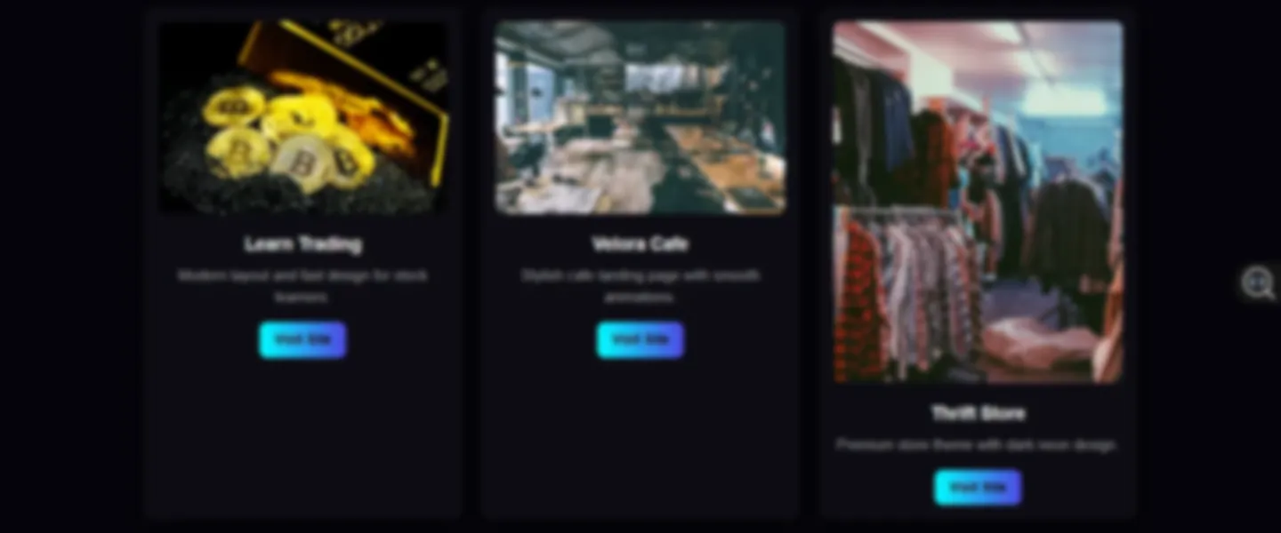 Bundle of 4 Responsive Website Templates