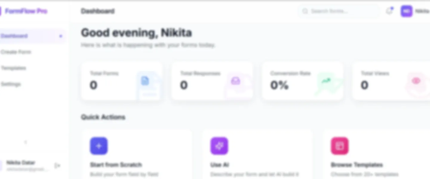 Screenshot of > FormFlow Pro — AI-Native Form Builder with MCP Server & GDPR Compliance