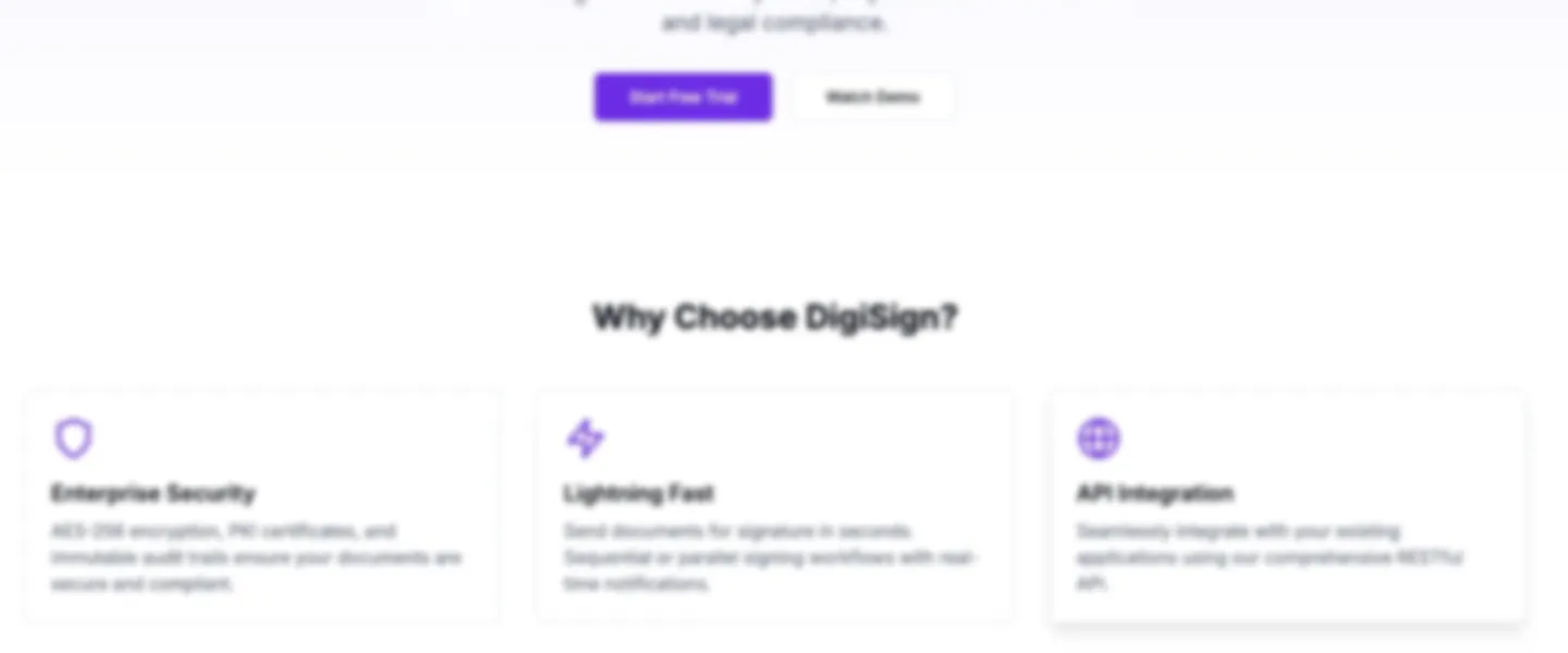 Digital Signature Platform